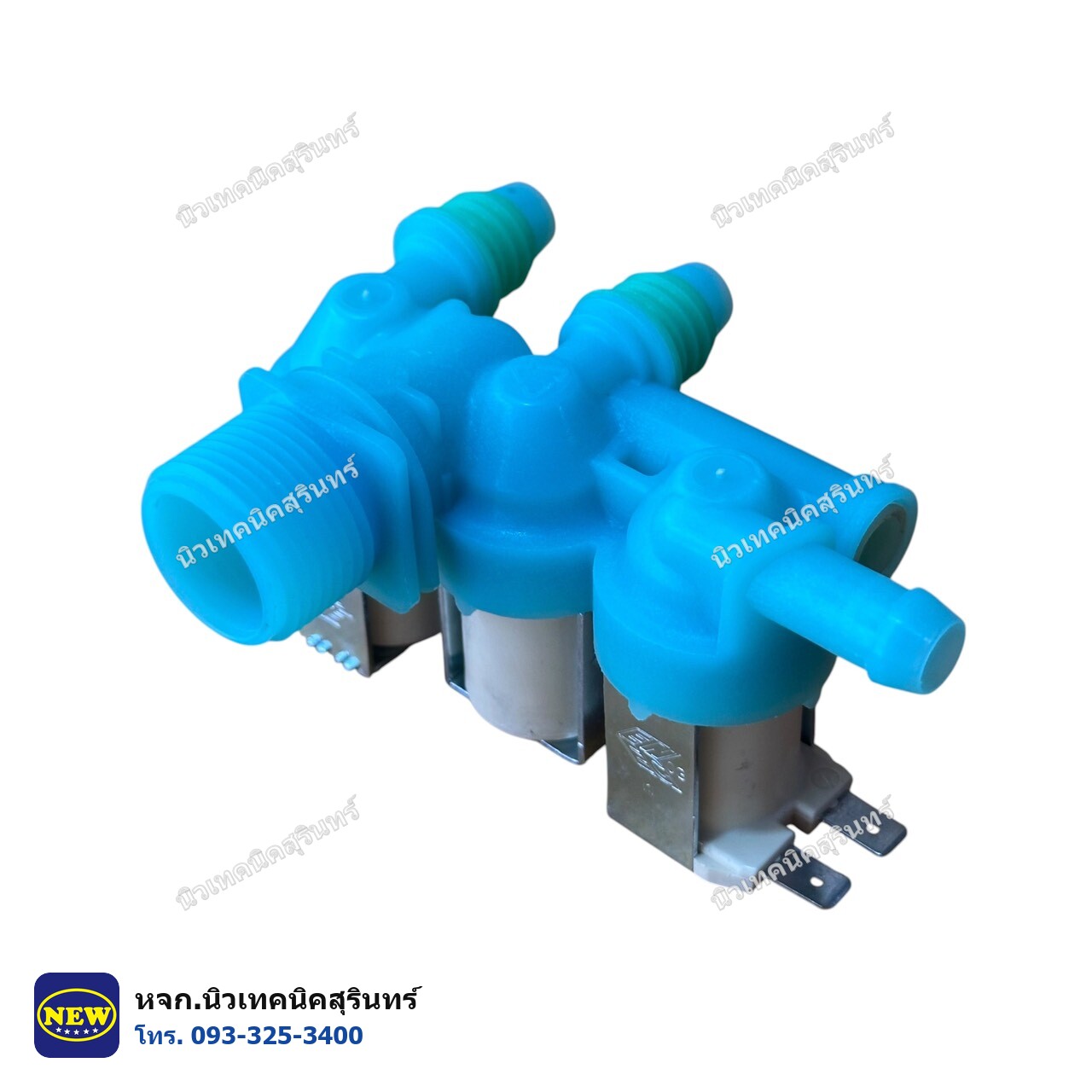 วาล์วน้ำเข้าเครื่องซักผ้า Samsung 3 ทาง (3 ขา) สีฟ้า · DC62-00266E · 220/240V