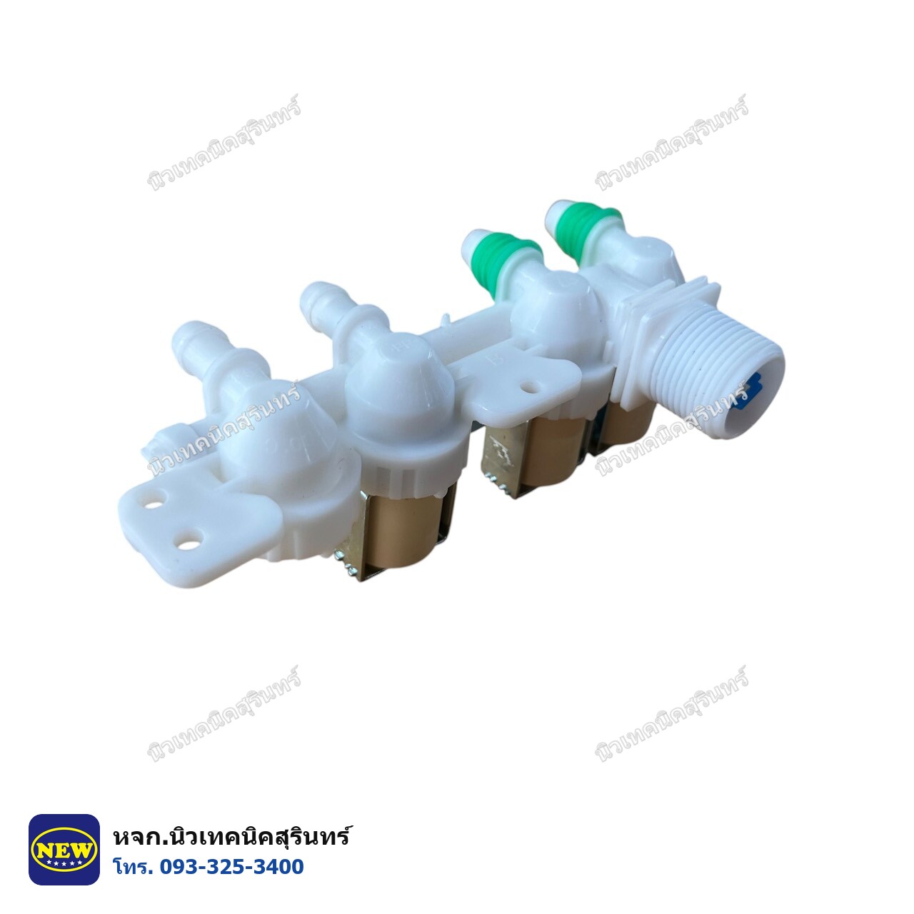 วาล์วน้ำเข้าเครื่องซักผ้า 4 ทาง ของแท้ · 220V · คอยล์ 4 ชุด 8 ขั้วเสียบ