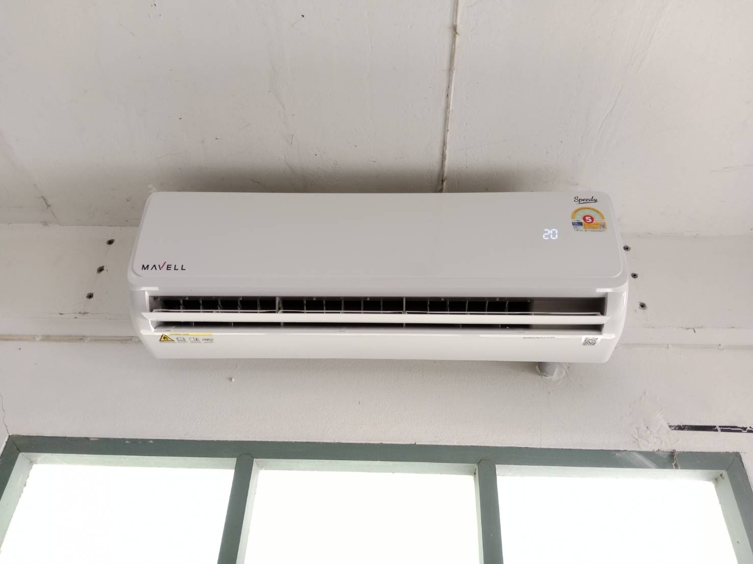 ติดตั้งแอร์ MAVELL 25,000 BTU ณ หอพักโรงพยาบาลลำดวน